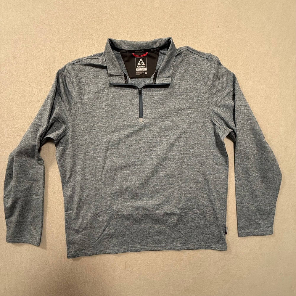 Gerry Quarter Zip Pullover Long Sleeve EUC Shirt Men Size‎ XL